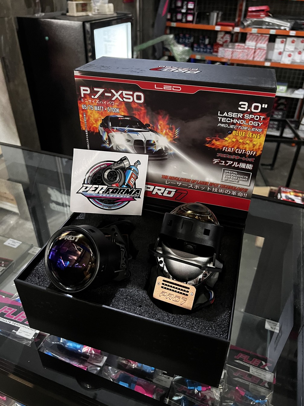 BILED PROJIE PROJECTOR PRO7 P.7-X50 65/75 WATT 3 INCH ORIGINAL PRO7 | PERFORMA AUTOLIGHT - Gambar 2