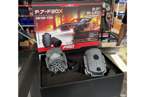 PRO7 P7-F20X Bi LED Foglamp Projector 2.0 Inch Lampu Kabut Mobil 50W 60W 5700K Blue Lens Flat Cut Off Super Terang