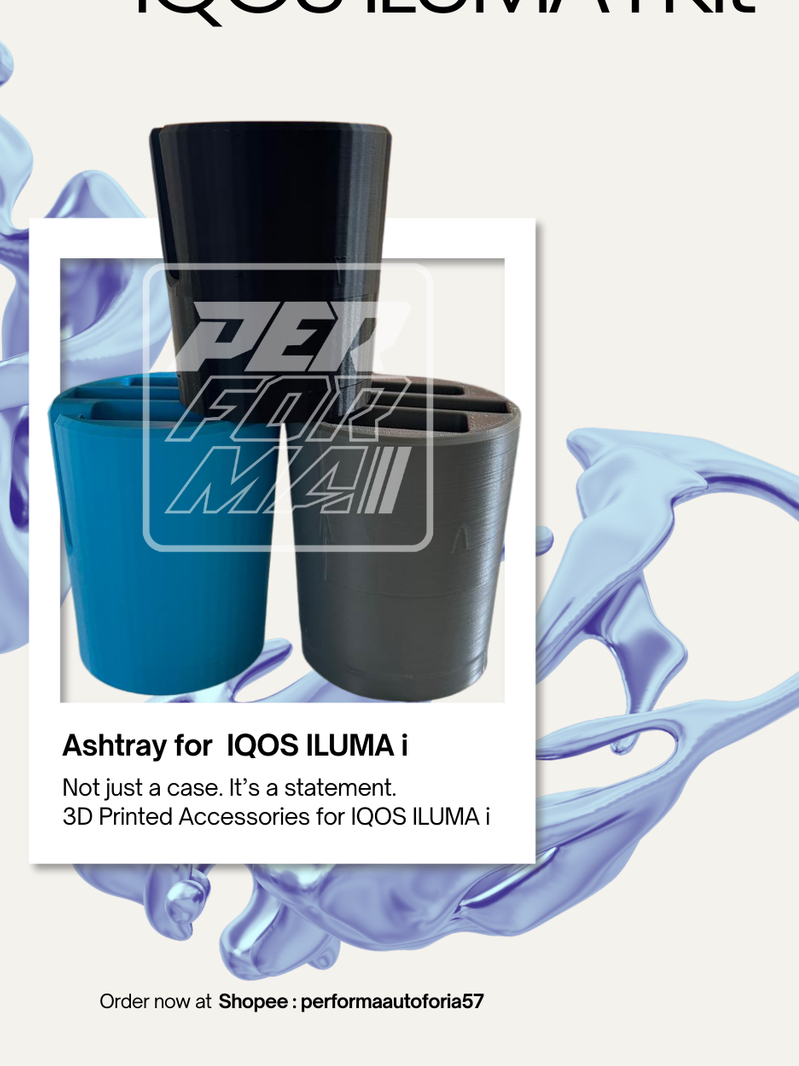 3D Print Ashtray IQOS Iluma i | Asbak Cup Holder Aksesoris for IQOS Iluma i Kit | untuk mobil atau kantor - Gambar 2