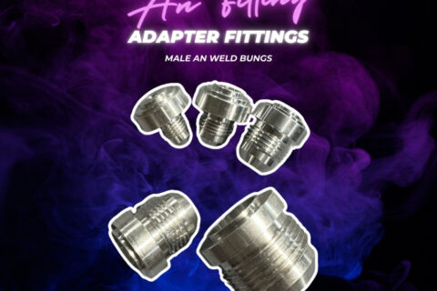 FLEX Performance Male AN Weld Bungs - Adapter Weldable Fuel Tank Oil Cooler Sump
