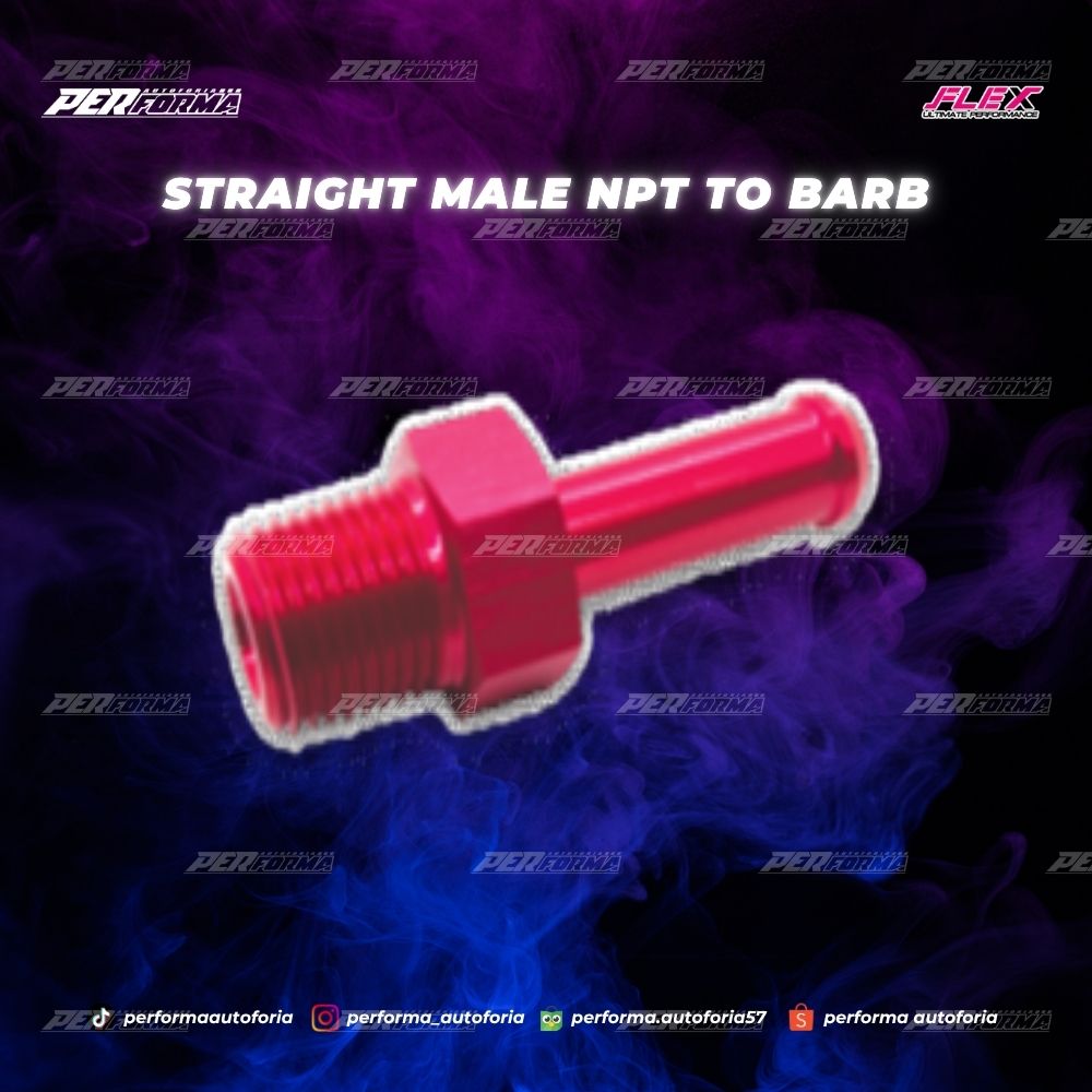 Straight Male NPT to Barb FULL